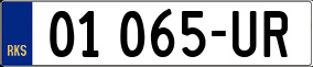 Trailer License Plate